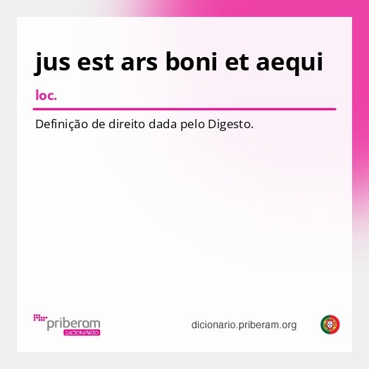 Significado de jus est ars boni et aequi